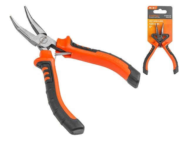 тонкогубцы 125мм mini изогнутые авторазжим startul master (st3087-04) st3087-04 от BTSprom.by