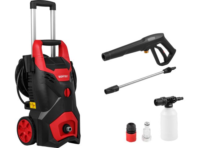 очиститель высокого давления wortex pw 1620-1 2.20 квт, 165 бар, 522 л/ч (мойка высок. давл., автомойка, ф-ция самовсасывания, алюминиевая помпа, инд. двигатель, шланг 8 м) 2322099 от BTSprom.by