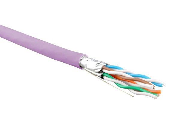 кабель витая пара экранир. u/ftp кат.6 4 пары 23 awg ож solid кажд. пара в фольге lszh нг(а)-hf -20град.c-+60град.c гарантия: 15 лет компонентн./25 лет системн. uftp4-c6-s23-in-lszh-pk-500 роз. (уп.500м) hyperline 445096 от BTSprom.by
