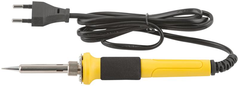  Паяльник 220В керамический нагревательный элемент пластиковая ручка конусное медное жало 50Вт FIT 60493 фото в каталоге от BTSprom.by