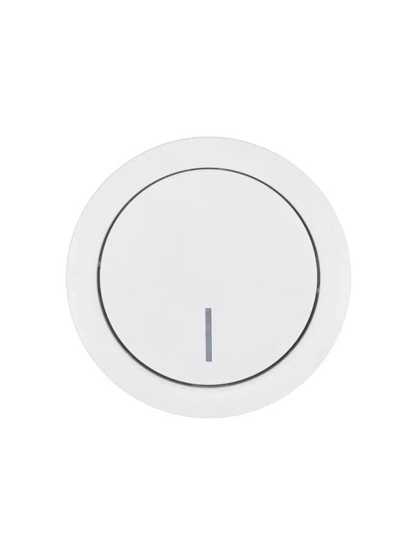  Выключатель 1-кл. СП OSEN 10А IP20 с подсветкой механизм бел. LEZARD 743-0288-111 фото в каталоге от BTSprom.by