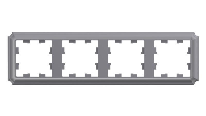 рамка 4-м atlasdesign antique универс. сталь se atn100904 от BTSprom.by