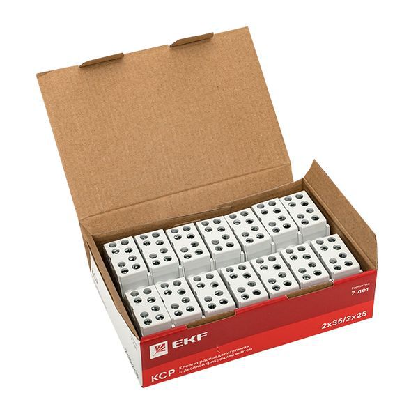  Клемма распределительная КСР с двойн. винтом 2х35/2х25 сер. PROxima EKF ksr-2.35-2.25-grey фото в каталоге от BTSprom.by