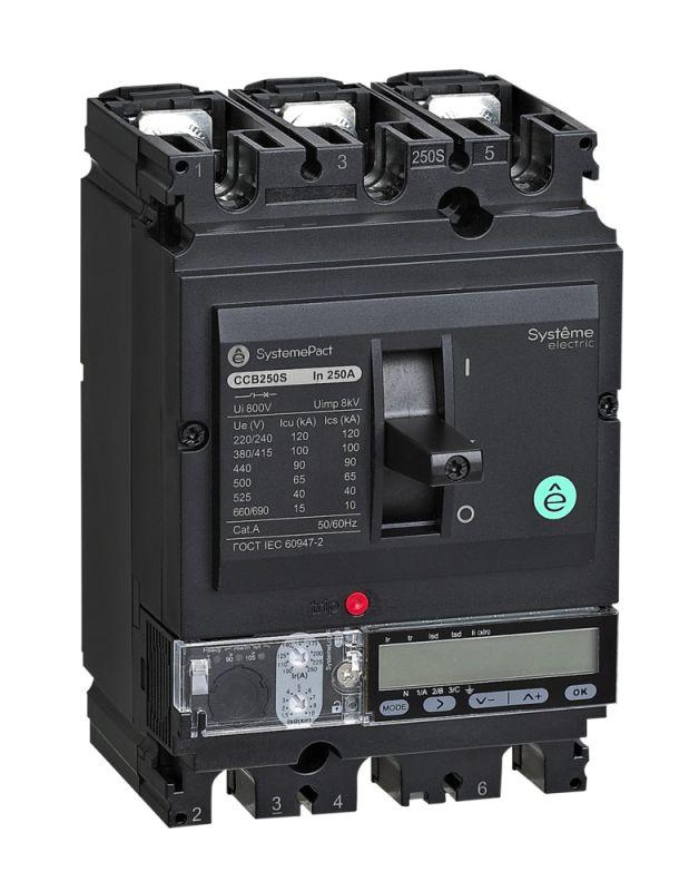 выключатель автоматический spc250 50ка s5.2e 3p3d 250а se spc250n25052e3dfc от BTSprom.by