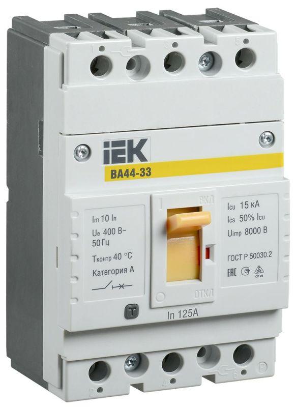 выключатель автоматический 3п 125а 15ка ва44 33 iek sva4410-3-0125 от BTSprom.by