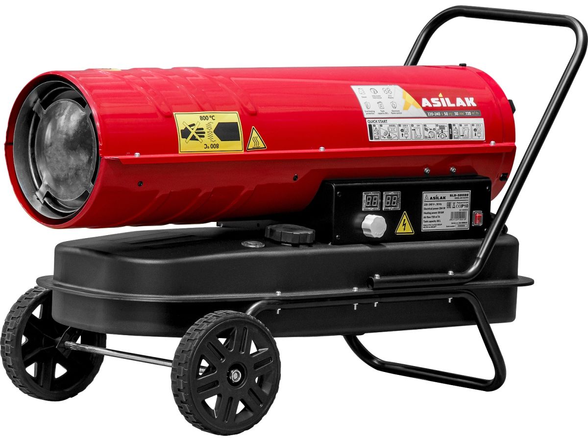  Нагреватель воздуха диз. ASILAK SLD-30000 прямой (30 кВт, 720 куб.м/час, термостат) AS6312-2 фото в каталоге от BTSprom.by