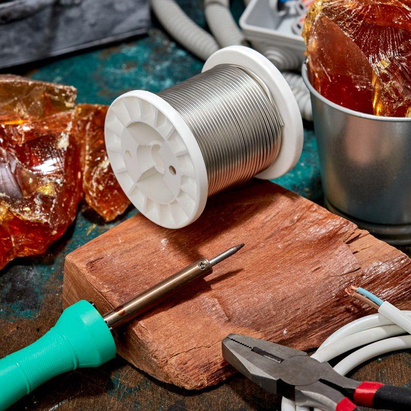  Припой ПОМ-3 500г d2мм (олово 97% медь 3%) бессвинцовый ГОСТ 21931-76 катушка Rexant 09-3507 фото в каталоге от BTSprom.by