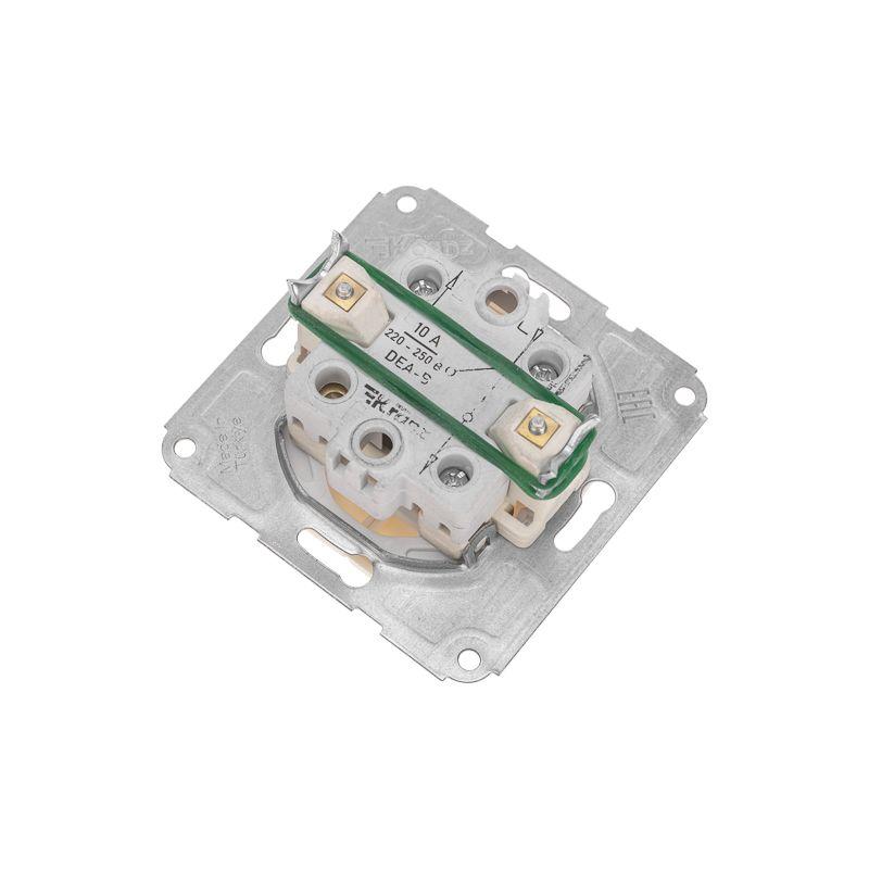  Выключатель для жалюзи 2-кл. СП DEA 10А механизм беж. Kranz KR-78-0239 фото в каталоге от BTSprom.by