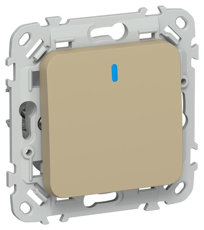 выключатель кнопочный 1-кл. сп flite вс11-2-1-флх 10а с индикацией механизм хаки iek fi-v14-1-10-1-k59 от BTSprom.by