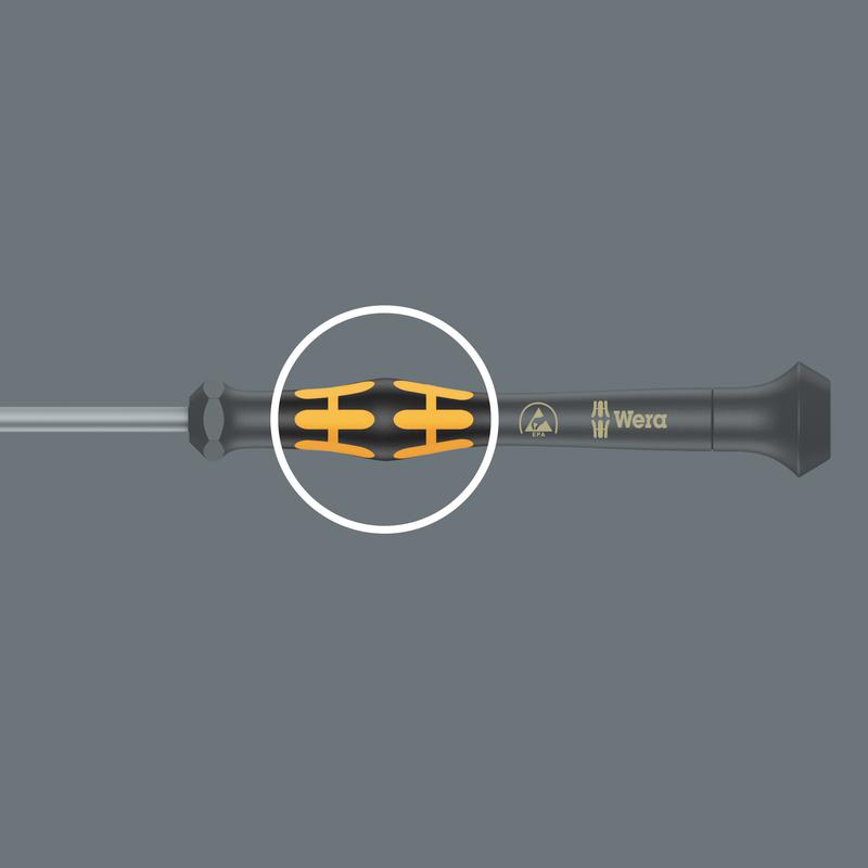  Набор отверток антистатических прецизионных 1578 A/6 ESD Kraftform Micro 6 предметов (PH 0/1; SL 1.2/1.5/1.8/2.5) Wera WE-030170 фото в каталоге от BTSprom.by