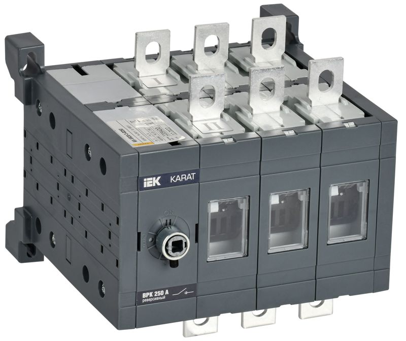выключатель-разъединитель врк 3п 250а реверс. без рукоятки karat iek ka-vr20-3-0250 от BTSprom.by