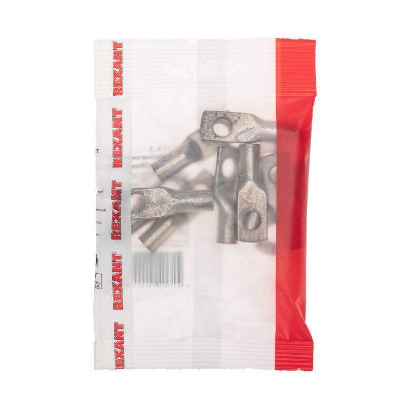 Наконечник медный луженый ТМЛ 25кв.мм 25-8-7 d8мм ГОСТ 7386-80 (уп.10шт) Rexant 07-5313-3 фото в каталоге от BTSprom.by  Наконечник медный луженый ТМЛ 25кв.мм 25-8-7 d8мм ГОСТ 7386-80 (уп.10шт) Rexant 07-5313-3 фото в каталоге от BTSprom.by