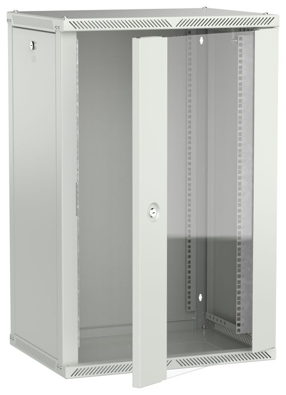 шкаф linea w 2.0 18u 600х450мм дверь стеклян. сер. itk lwr3-18u64-gf-2 от BTSprom.by