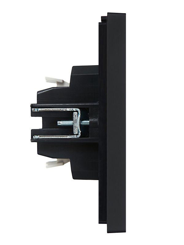  Выключатель 1-кл. СП FORTE&PIANO 10А FP102 с индикацией черн. IEK FP-V10-1-10-1-K02 фото в каталоге от BTSprom.by