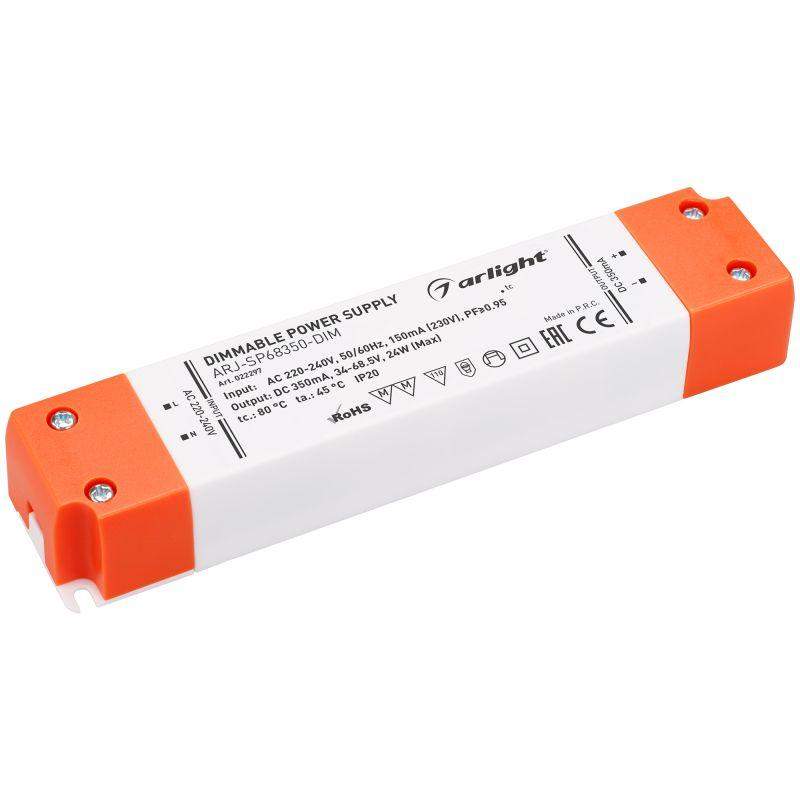 блок питания arj-sp68350-dim 24вт 350ма pfc triac ip20 пластик 3 года arlight 022297 от BTSprom.by