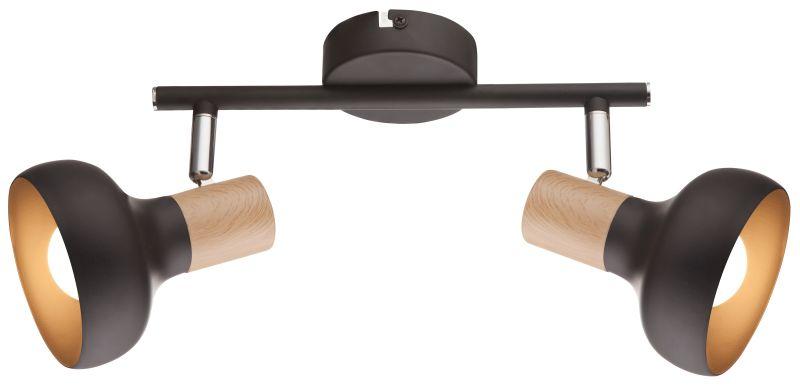 светильник настенно-потолочный спот lorrany 7053-702 2хe14 40вт поворотный rivoli б0054692 от BTSprom.by