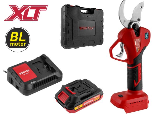 аккум. секатор wortex cbs 2535-1 в чем. бесщет., 18 в, ветки до 35 мм, 1х2 а*ч 1329489 от BTSprom.by