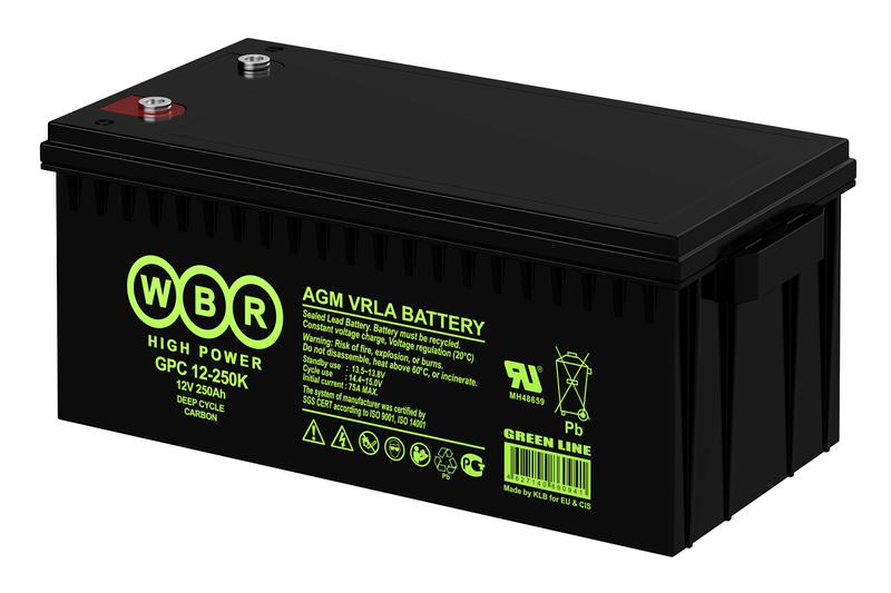 аккумулятор тяговый 12в 250а.ч wbr gpc12-250k wbr от BTSprom.by