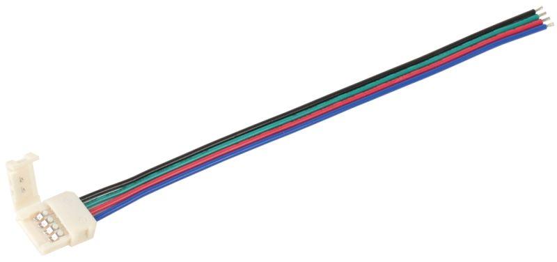 коннектор для соединения светодиод. лент rgb pro 5050 10мм с драйвером (15см-разъем) (уп.5шт) iek lscon10-rgb-213-5-pro от BTSprom.by