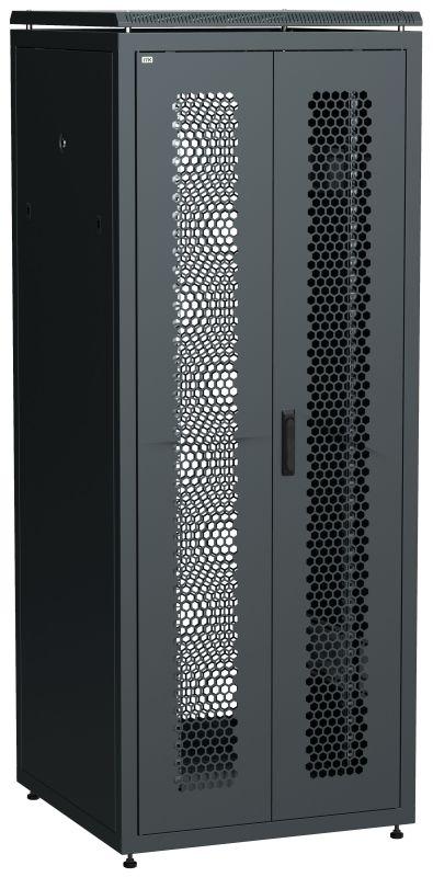шкаф сетевой linea n 42u 800х800мм распашная перфорир. передн. дверь; задн. перфорир. черн. itk ln05-42u88-2pp от BTSprom.by
