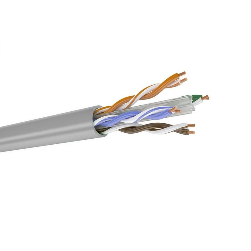 патч-корд кат.6 u/utp 23awg 4 пары pvc (нг(а)-ls) сер. (уп.305м) datarex dr-144001 от BTSprom.by