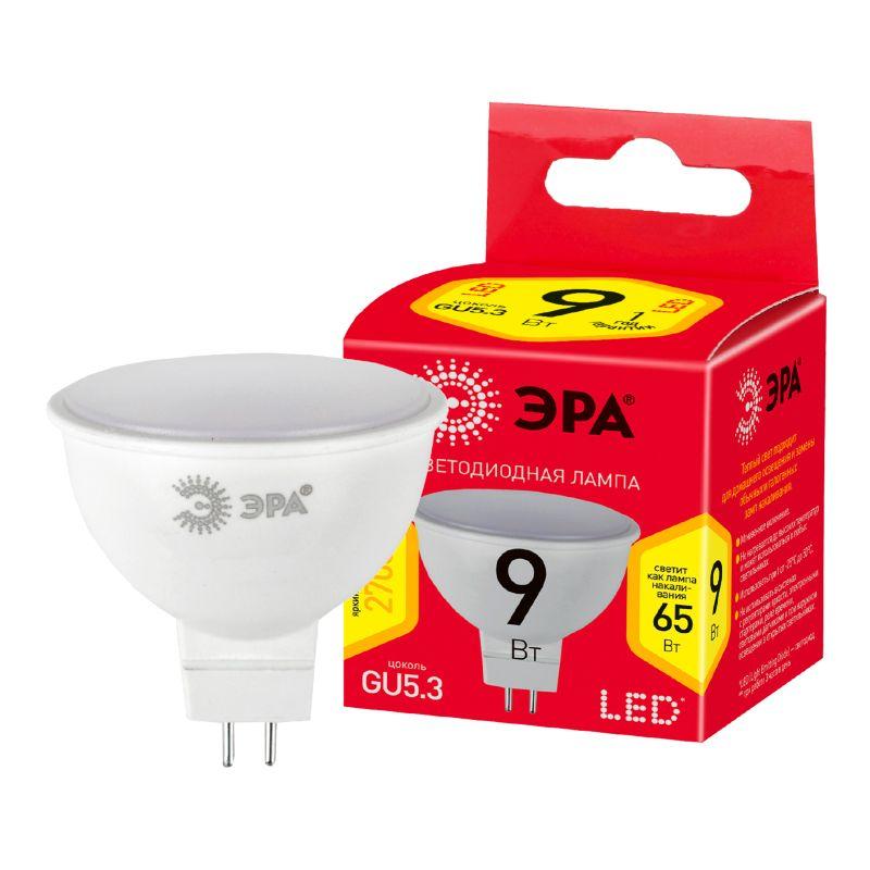 лампа светодиодная red line led mr16-9w-827-gu5.3 r 9вт софит тепл. бел. свет эра б0054239 от BTSprom.by