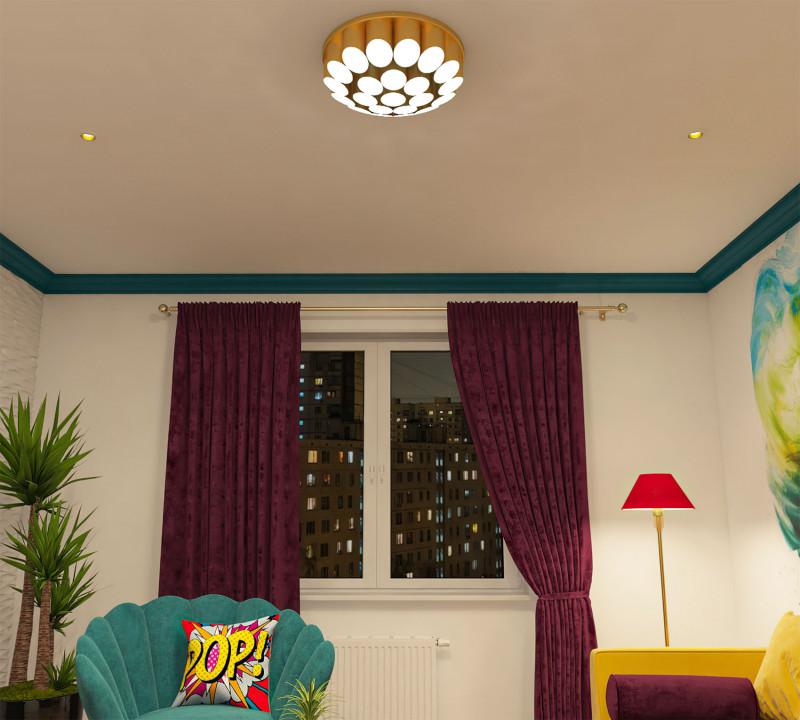  Светильник встраиваемый IP20 10Вт GU5.3 LED бел./желт. пластик DENKIRS DK3061-WH+YE фото в каталоге от BTSprom.by