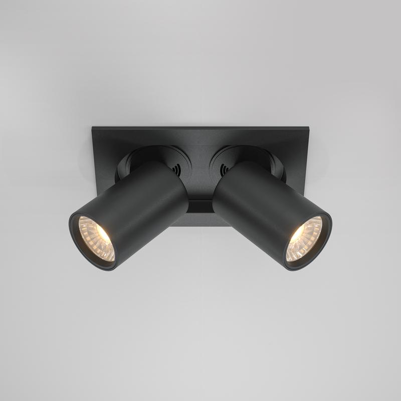  Светильник Hidden 2х10Вт 3000К 36град. встраив. Maytoni DL045-02-10W3K-B фото в каталоге от BTSprom.by