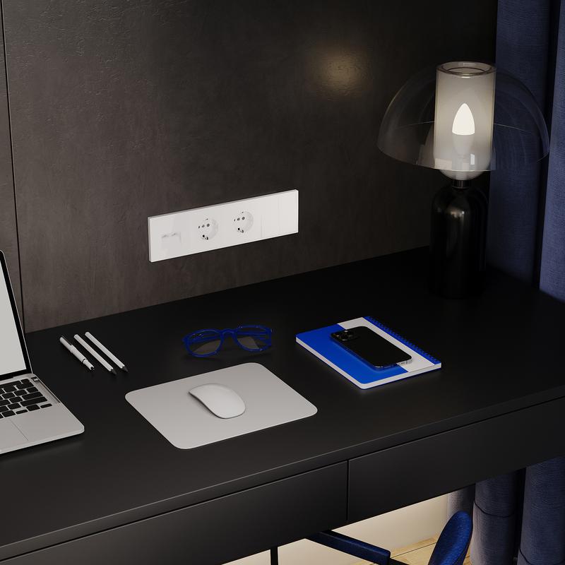  Рамка 4-м S70 пластик. бел. глянцевый Voltum VLS100401 фото в каталоге от BTSprom.by