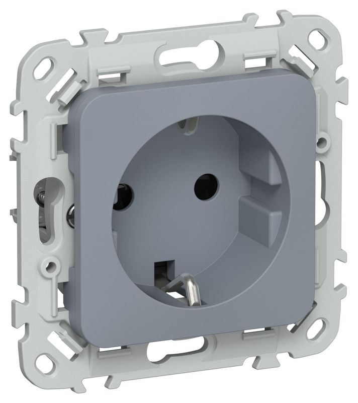 розетка сп flite рсш11-0-флм 16а с заземл. с защ. шторками механизм маренго iek fi-r14-16-k35 от BTSprom.by
