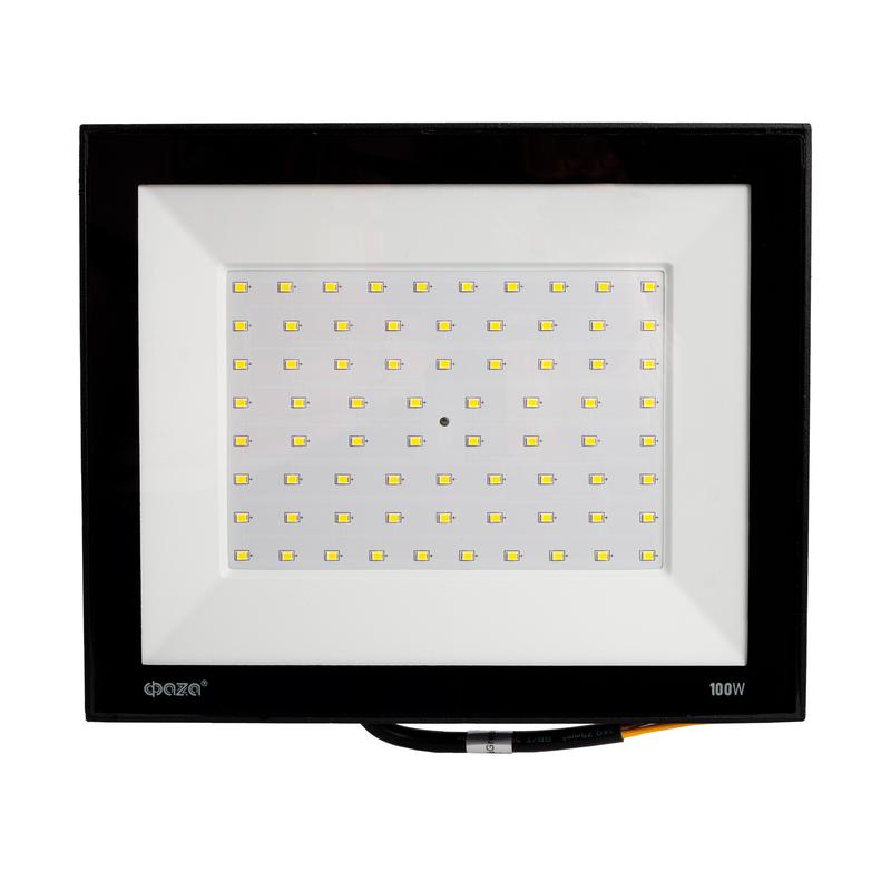  Прожектор светодиодный СДО-20 100Вт 6500К IP65 230В BL ДО прозр. закален. стекло ФАZА 5047341 фото в каталоге от BTSprom.by