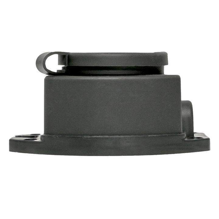  Розетка настенная 16А IP44 230В 2P+PE с защ. крышкой каучук Basic EKF RPS-014-16-230-44 фото в каталоге от BTSprom.by