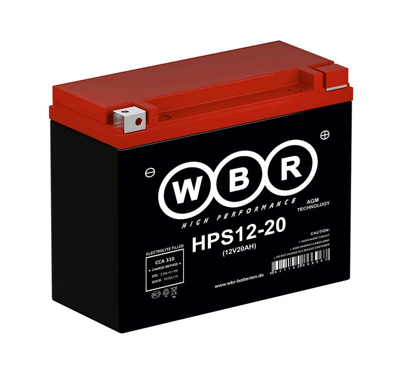 аккумулятор стартерный 12в 20а.ч wbr hps12-20 wbr от BTSprom.by