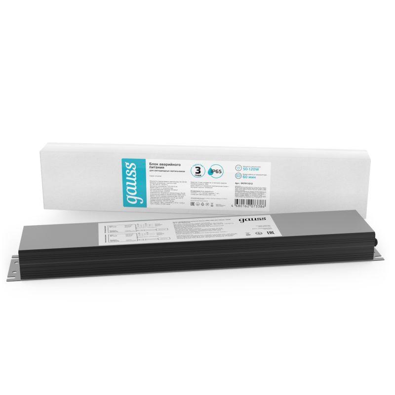 блок аварийного питания ip65 435х87х40мм 120вт на 1 час universal gauss 997911012 от BTSprom.by