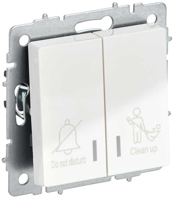 выключатель 2-кл. brite 10а вс10-2-9-брб для отелей с индик. механизм бел. iek br-v20-2-10-k01 от BTSprom.by