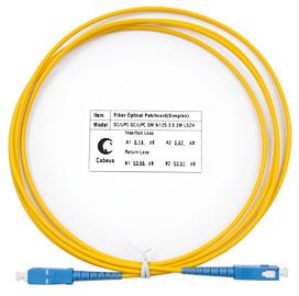 шнур оптический simplex sc-sc 9/125 sm 2м lszh fop(s)-9-sc-sc-2m cabeus 7386c от BTSprom.by