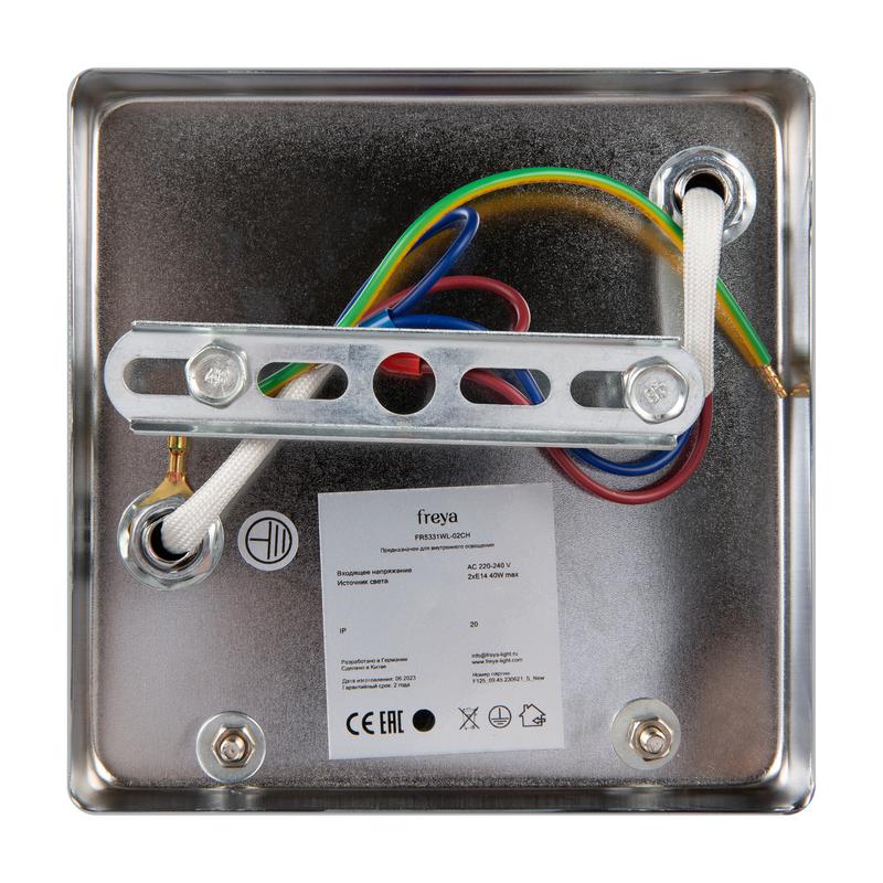  Светильник Voile 40Вт E14х2 IP20 бра настен. Freya FR5331WL-02CH фото в каталоге от BTSprom.by