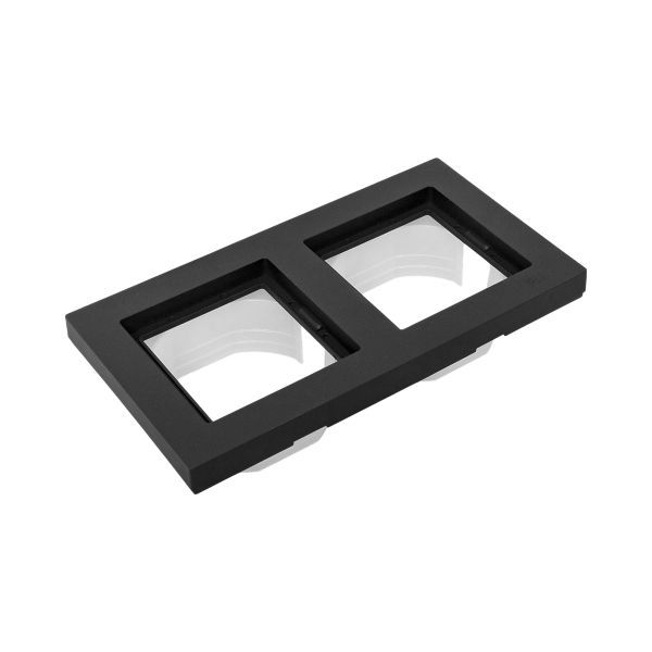  Рамка 2-м Эпика IP44 пластик черн. EKF UP1-FPB-02-44 фото в каталоге от BTSprom.by