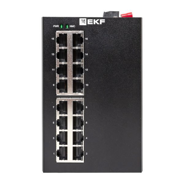  Коммутатор управляемый промышленный уровня L2 ML2-16GT 16 портов 10/100/1000Base-T(X) RJ45 монтаж на DIN-рейку TSX EKF TSX-ML2-16GT фото в каталоге от BTSprom.by