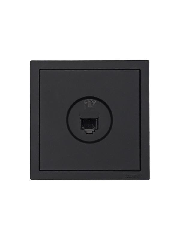  Розетка телефонная евро СП ZIMA IP20 черн. бархат LEZARD 704-4288-137 фото в каталоге от BTSprom.by