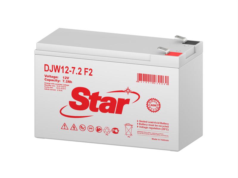 аккумулятор 12в 7.2а.ч star djw12-7.2 f2 от BTSprom.by