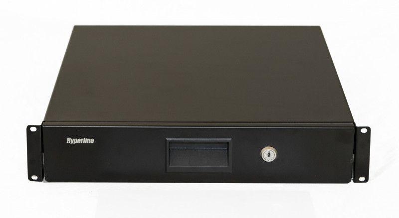 полка (ящик) для документов 2u 88х483х460мм (ral 9004) tdr3-2u-460-ral9004 черн. hyperline 481716 от BTSprom.by