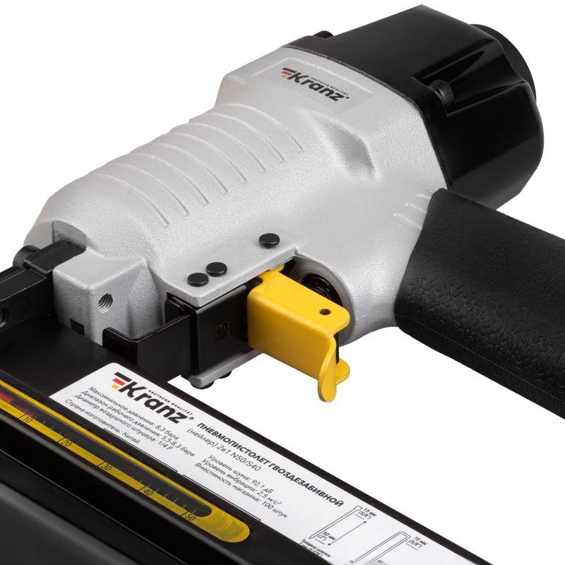  Пневмопистолет гвоздезабивной (нейлер) N50/S40 2в1 Kranz KR-16-1610 фото в каталоге от BTSprom.by