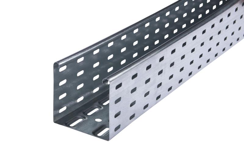 Лоток листовой перфорированный 110х100 L3000 сталь 0.7мм LKS 110 FT RU гор. оцинк OBO 6837604 от BTSprom.by