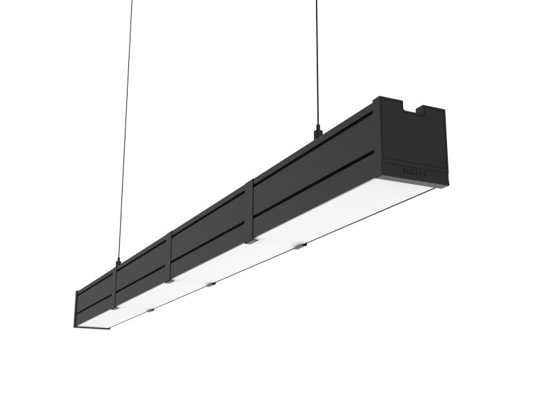 светильник светодиодный mercury pro gl 1019х66х68 48вт 3000к cri90 подвесной/накладной аварийный автономный постоянного действия рассеив. опал закал. стекло ral9005 черн. муар декор. провод 2м подвесы 2м varton v1-r0-9r257-31goa-5404830 от BTSprom.by