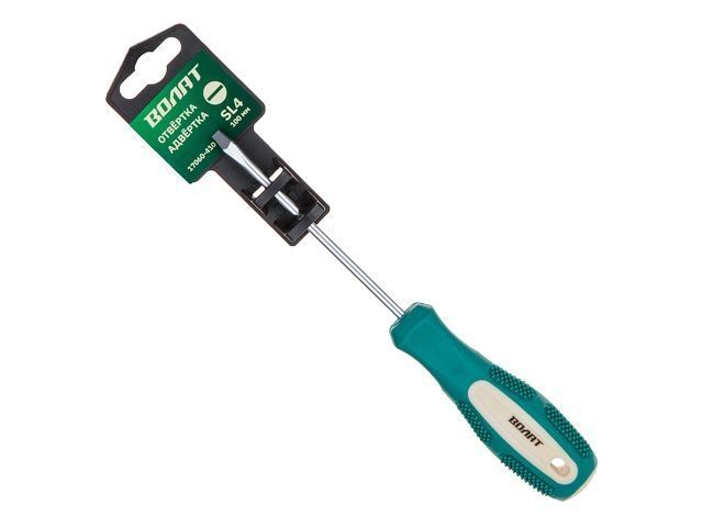 отвертка "-" 4,0х100мм sl волат (шлицевая slotted, двухкомп. рукоятка anti-slip) 17060-410 от BTSprom.by