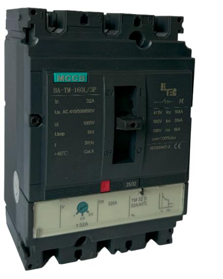  Выключатель автоматический MCCB BA-TM-160L/3P 32А (термомагнитый ТМ ICU:50KA) ELTEC 1200032 фото в каталоге от BTSprom.by