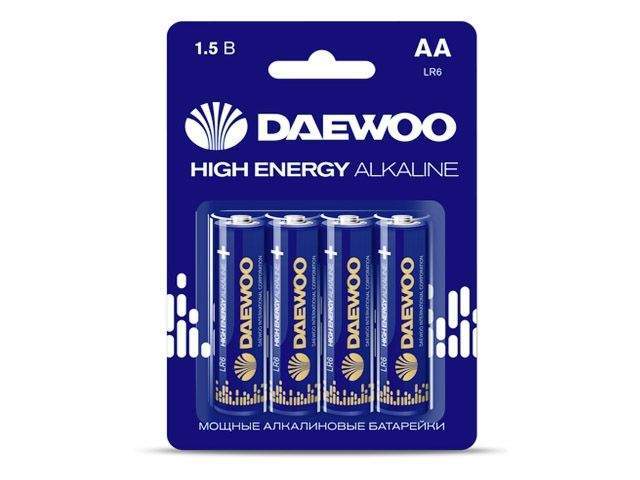 батарейка aa lr6 1,5v alkaline bl-4шт daewoo high energy 5030329 от BTSprom.by