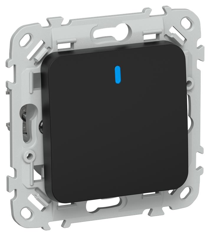 выключатель 1-кл. сп flite вс11-1-1-флч 10а с индикацией механизм черн. iek fi-v10-1-10-1-k02 от BTSprom.by