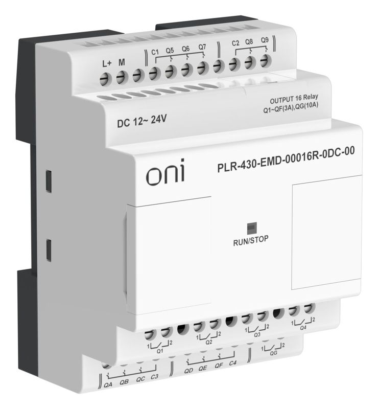 Модуль расширения входов выходов ПЛК 430 16 RO 24В DC ONI PLR-430-EMD-00016R-0DC-00 фото в каталоге от BTSprom.by